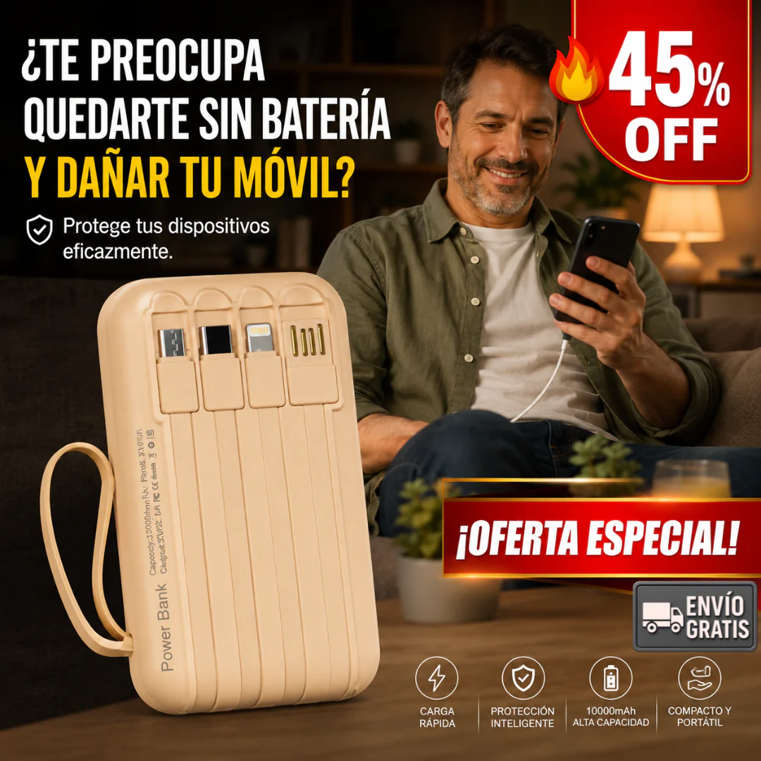 PowerBank Seguro – Energía Fiable – Protege Tus Dispositivos Siempre.
